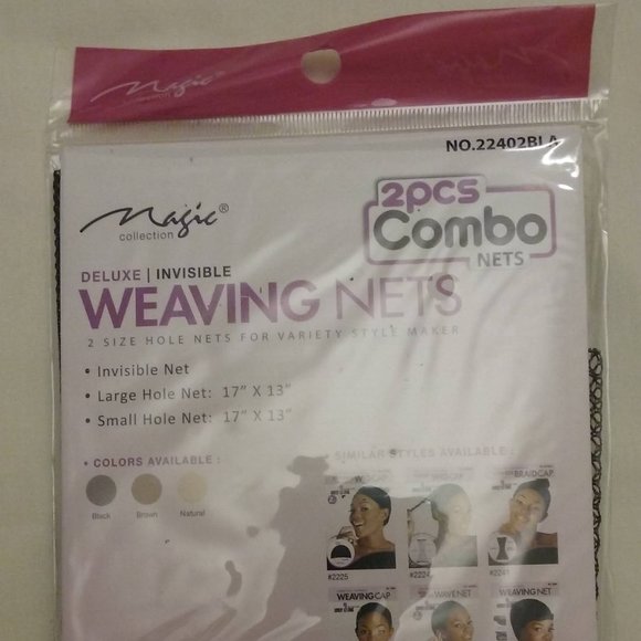 Magic Collection No. 22402BLA, Black Deluxe Invisible Weaving Nets, NEW-Last ONE - Picture 2 of 4